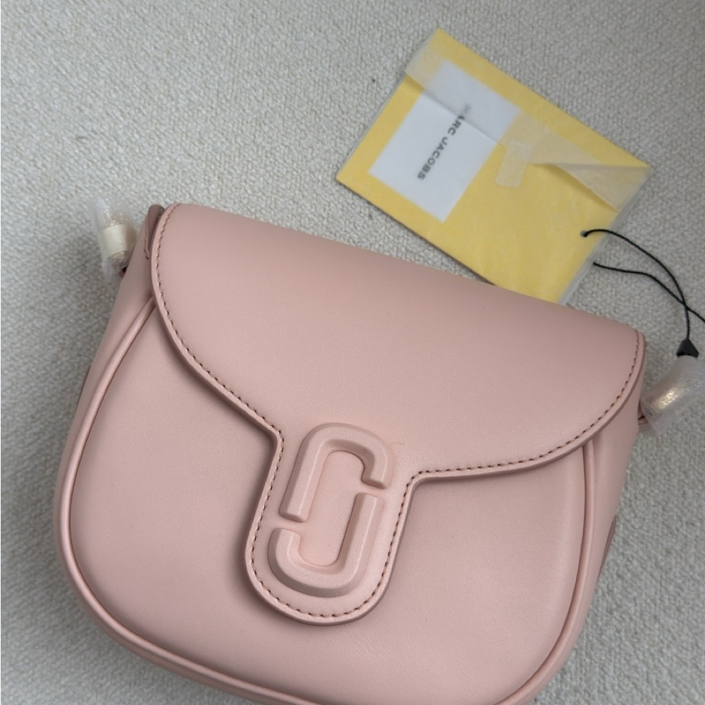 BRAND NEW Marc Jacobs The J Marc Covered Saddle Bag in ROSE